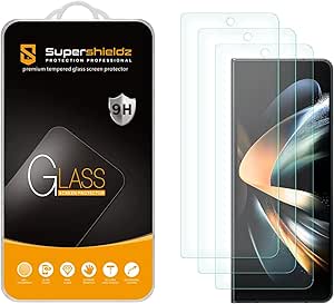 Supershieldz (3 Pack) Designed for Samsung Galaxy Z Fold 4 5G (Front Screen Only) Tempered Glass Screen Protector, 0.33mm, Case Friendly, Anti Scratch, Bubble Free