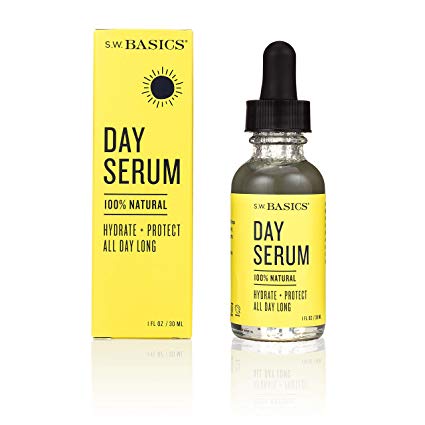 S.W. Basics Day Serum, Hydrate   Protect All Day Long, Organic and Cruelty Free, 1.0 oz