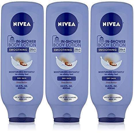 Nivea Shower Ltn Dry Skin Size 13.50 Nivea Shower Lotion Dry Skin Smoothing 13.5oz (pack of 3)