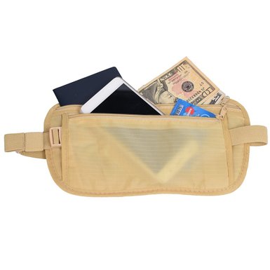 Travel Money Belt: Waist Pack for Running and Cycling, Comfortable, Durable