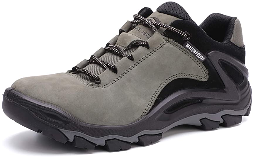 DRKA Men's Waterproof Hiking Shoes,Breathable Lightweight Non Slip Outdoor Trekking Boots