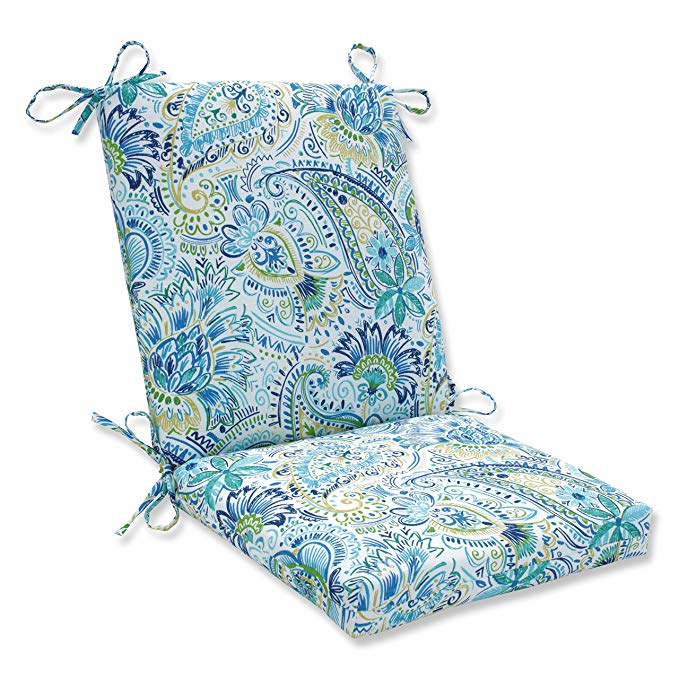 Pillow Perfect Outdoor | Indoor Gilford Baltic Squared Corners Chair Cushion