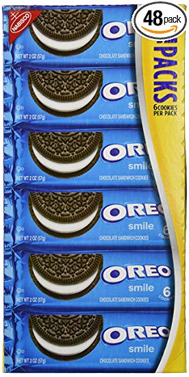 Oreo Chocolate Sandwich Cookies, 2-Ounce Packages (Pack of 48)