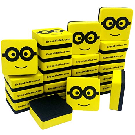 Dry Erase Erasers | Magnetic Whiteboard Eraser - 24 PK - for Home - Office - School - Classroom - Teacher