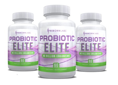 Probiotics Supplement  40 Billion Organisms Highest Potency  60 Capsules  Promotes Healthy Digestion and Detoxification