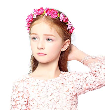 DDazzling Flower Headband Crown for Girls and Women