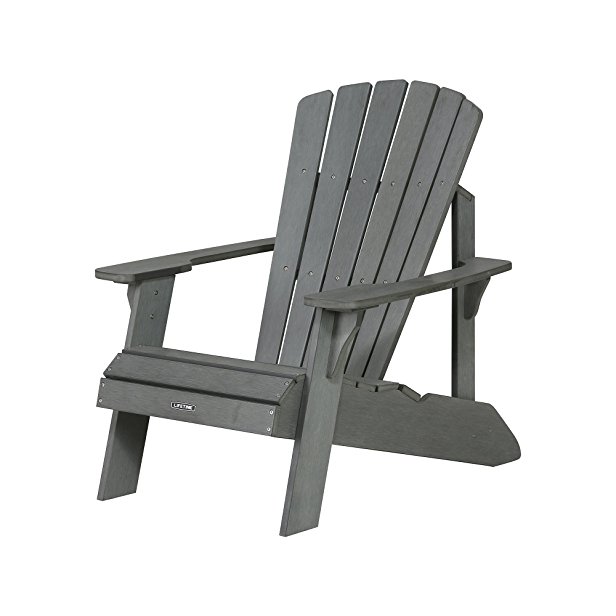 Lifetime Faux Wood Adirondack Chair, Gray - 60204