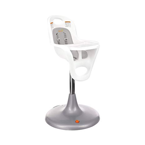 Boon Flair Pedestal High Chair - White & Gray