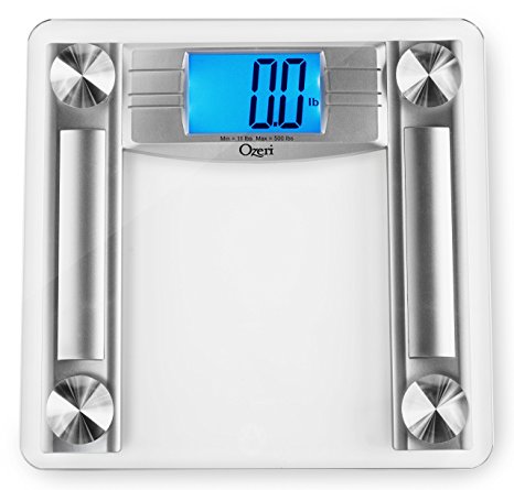 Ozeri Promax 500 Pounds (230 Kg) Digital Bath Scale with Body Tape Measure and Fat Caliper