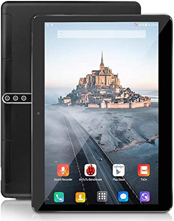 Android Tablet PC 10 inch, 5G Wi-Fi, 4GB RAM,64GB ROM, Octa -Core Processor, IPS Display 1200800, Penen Tablets for Kids,3G Phablet with Dual Sim Card Slots, WiFi, Bluetooth, GPS, M3 (Black)