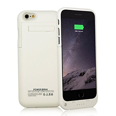 Btopllc Charger Case for iPhone 6 / 6s 3500mAh Power Bank Portable Charger 4.7 inch Charging Case Extended Battery Pack Power Cases for iPhone 6 iPhone 6s - White