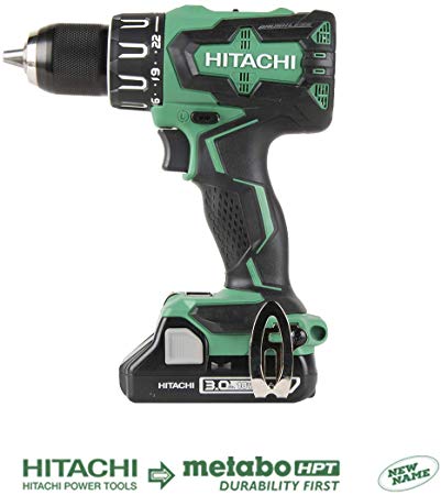 Hitachi DV18DBFL2S 18V Cordless Lithium Ion Brushless Hammer Drill (Includes One 3.0Ah COMPACT Battery)
