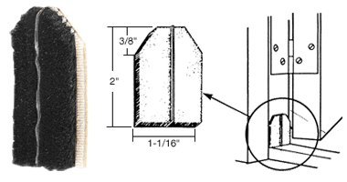 CRL Black Door Jamb Dust Pads - 10 Pack