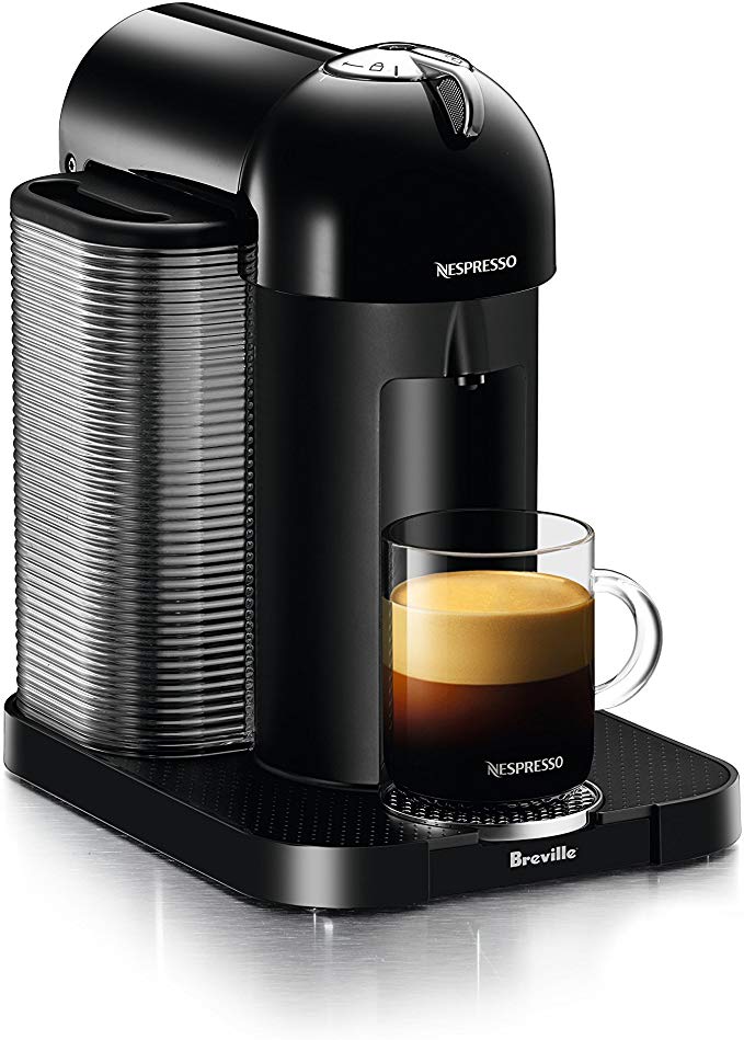 Breville-Nespresso USA BNV220BLK1BUC1 Vertuo Coffee and Espresso Machine, Black