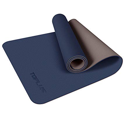 TOPLUS Yoga Mat, Classic Pro Yoga Mat TPE Eco Friendly Non Slip Fitness Exercise Mat with Carrying Strap-Workout Mat for Yoga, Pilates and Gymnastics 183 x 61 x 0.6CM