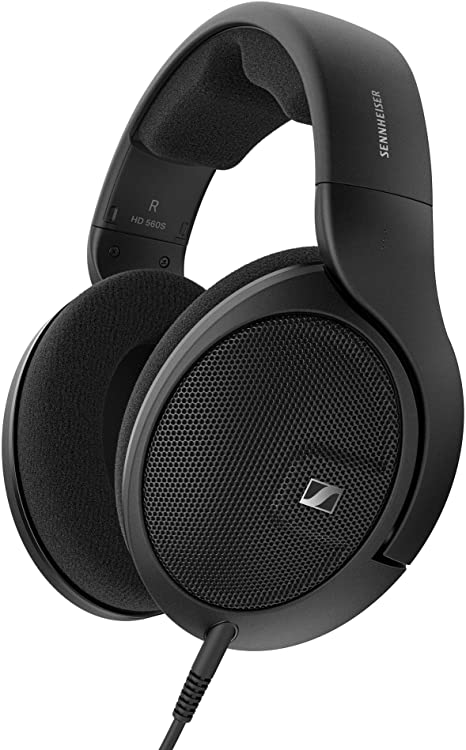 Sennheiser HD 560 S Over-The-Ear Audiophile Headphones - Neutral Frequency Response, E.A.R. Technology for Wide Sound Field, Open-Back Earcups, Detachable Cable, (Black)