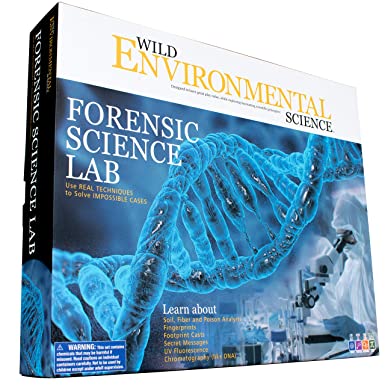 Wild Environmental Science Forensic Science Lab - Crime Scene Science Kit - Ages 8  - Examine Crime Scenes and Learn Real Forensic Biology