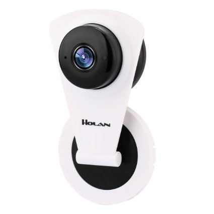 Holan 720P WiFi IP Security Camera Home Surveillance Cameras(1280x720p Video Resolution,Night Vision,Motion Alerts,Two-Way Audio,WiFi Connection,3D Voice and E-mail APP Audio Security Alarm)