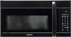 Farberware Over-the-Range Microwave Oven, 1.7 Cu. Ft. - 1000W - Auto Reheat, Multi-Stage Cooking, Melt/Soften Feature, Child Safety Lock, LED Display - Space Efficient & Powerful - Black