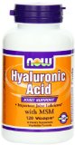 NOW Foods Hyaluronic Acid and MSM 120-Vcaps