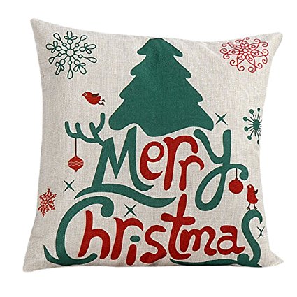 AutumnFall® Christmas Sofa Bed Home Decor Pillow Case Cushion Cover (A)