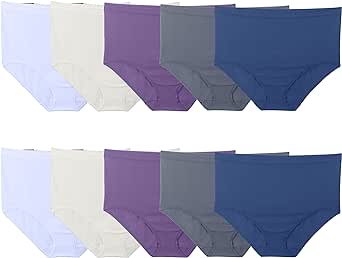 Fruit of the Loom Women's No Show Seamless Underwear, Amazing Stretch & No Panty Lines, Available in Plus Size