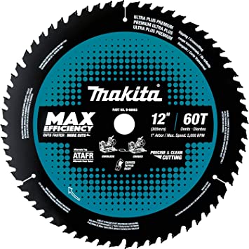 Makita B-66983 12" 60T Carbide-Tipped Max Efficiency Miter Saw Blade