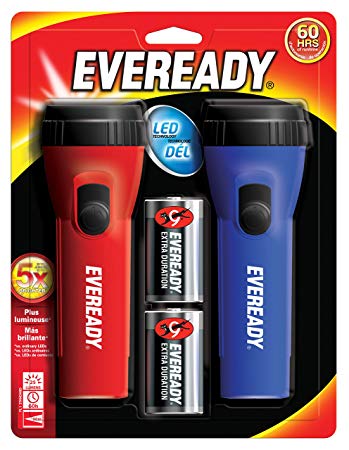 Eveready EVEL152S Flashlight, 2-Pack
