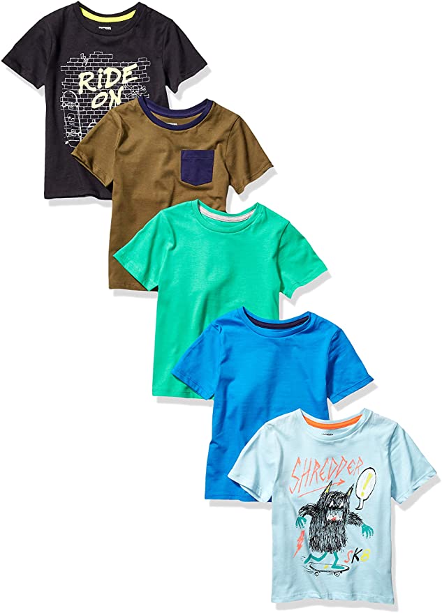 Amazon Brand - Spotted Zebra Boys Short-Sleeve T-Shirts
