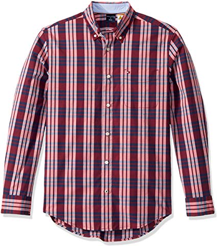 Tommy Hilfiger Men's Adaptive Magnetic Long Sleeve Button Down Shirt Custom Fit