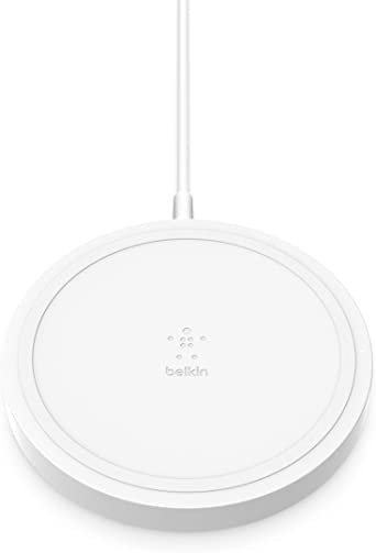 Belkin Wireless Charger, BoostUp 5W Charging Pad Qi-Certified Compatible With iPhone 12, 12 Pro, 12 Pro Max, Mini 11, SE, AirPods, Galaxy, Note, and all Qi Enabled Devices, white