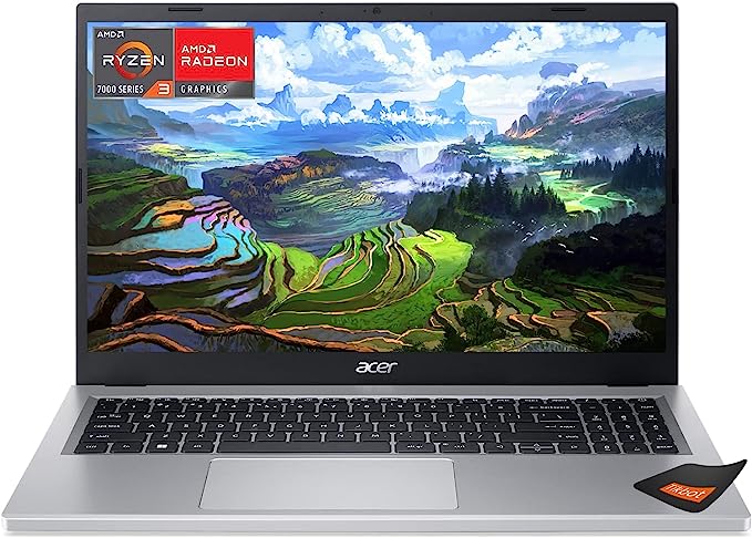 Acer Aspire 3 Slim Laptop | 15.6" Full HD IPS Display | AMD Ryzen 3 7320U | AMD Radeon Graphics | 8GB LPDDR5 | Wi-Fi 6 | Windows 11 Home in S Mode | w/HDMI (8GB RAM | 1TB PCIe SSD)