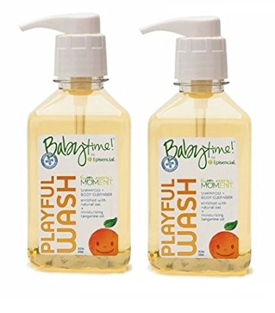 Babytime by Episencial Playful Wash - Organic Shampoo and Body Cleanser (2 Pack)