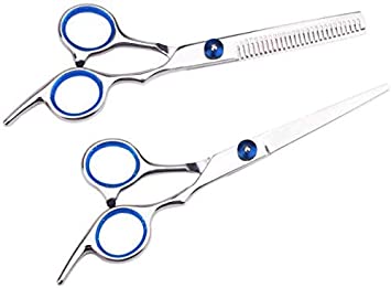 VASLON Hair Cutting Scissors Professional Hair Cutting Barber&Salon Thinning Shears Kit with Comb and Case for Men/Women