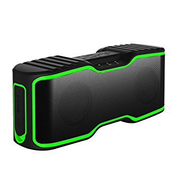 IPX7 Waterproof Bluetooth Speakers, URPOWER 30 ft Bluetooth 4.0 Speaker with 10W Enhanced Bass, Built-in Mic , Wireless Speaker for iPhone iPad Samsung Nexus HTC and More (Green) [Energy Class A ]