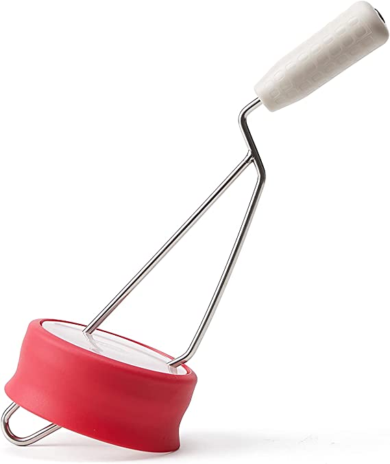 Chef'n Nut Butter Stirrer, Fits Most Mason Jars, Red