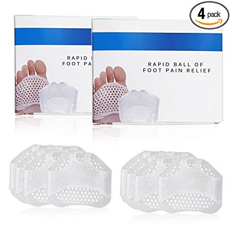 Metatarsal Pads for Women and Men Ball of Foot Cushions Gel Foot Pads 2 Pack
