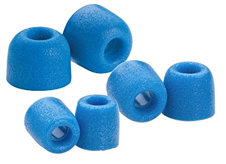 Comply Premium Replacement Foam Earphone Earbud Tips - Isolation T-400 (Blue, 3 Pairs, S/M/L)