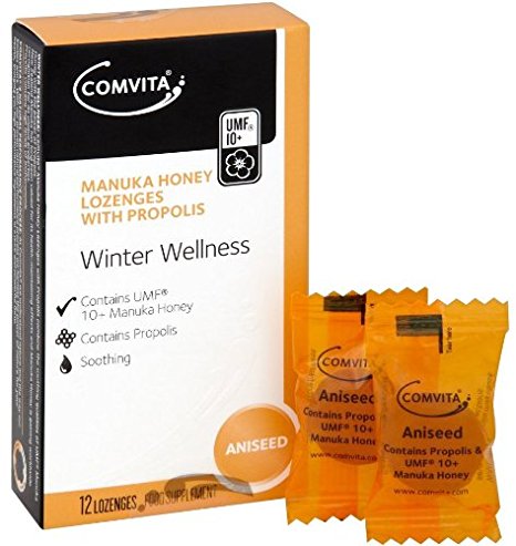 Comvita Manuka Honey with Propolis Aniseed Lozenges Pack of 12
