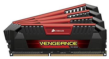 Corsair CMY32GX3M4A1600C9R Vengeance Pro 32GB (4x8GB) DDR3 1600 MHz (PC3 12800) Desktop, Red 1.5V