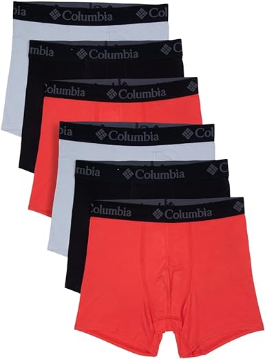 Columbia Men's 6 Pack Performance Boxer Brief