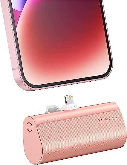 VEGER Mini Portable Charger for iPhone, 5000mAh 20W PD Fast Charging Battery Pack, Cordless Portable External Backup Charger for iPhone 13, 12, 11, 8, 7, XR, XS Max, Pro Max, AirPods