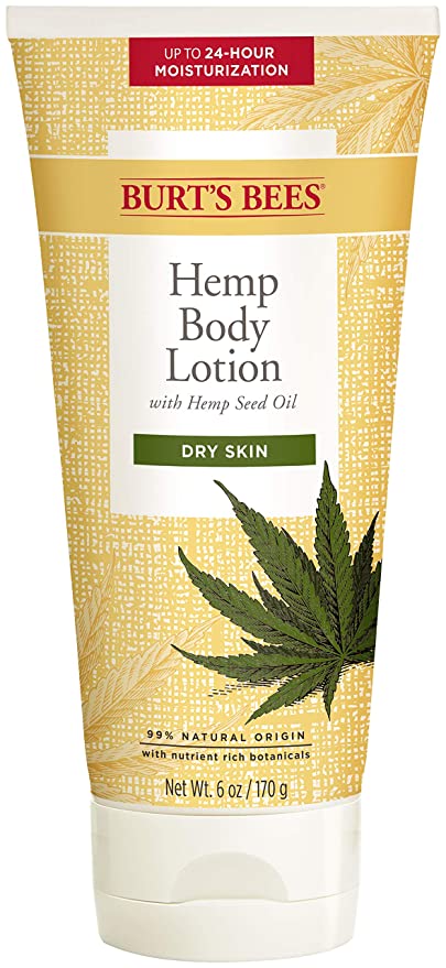 Bees Hemp Seed Oil Moisturizing Body Lotion, Dry Skin, 6 oz