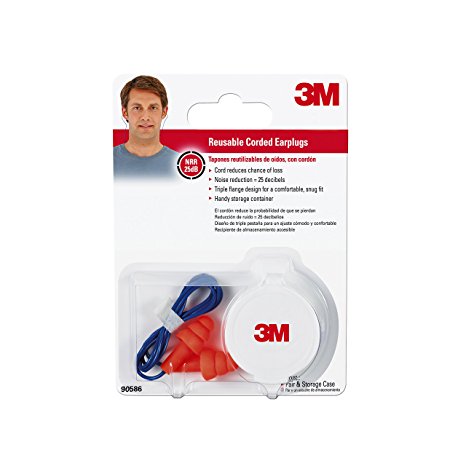 3M Corded Reusable Earplugs