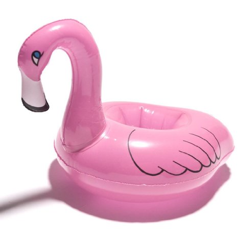 Inflate Floating Flamingo Coasters...