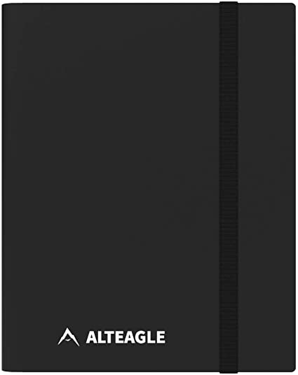 Alteagle 9 Pocket Trading Card Binder, 360 Side Loading Pocket Album for Yugioh, MTG and Other TCG (Black)