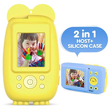 AMKOV Digital Camera for Kids Gifts for 3-8 Year Old Girls/Boy 8.0MP HD 2.0 Inches IPS Screen Kids Camera Toys with Soft Silicone Case