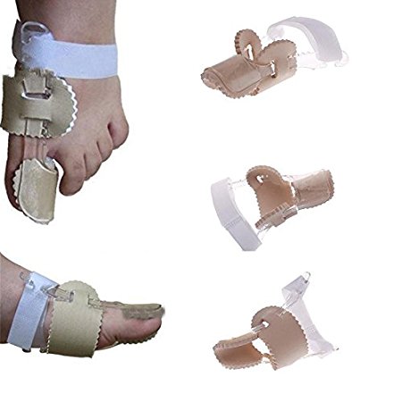 1 Pair Bunion Splint Curved Great Big Toe Straightener Corrector Adjustable Tool