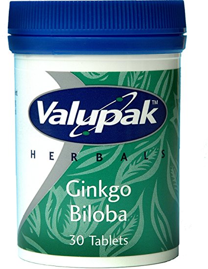 Valupak Herbal Supplements Ginkgo Biloba Tablets 5000mg 30 Tablets