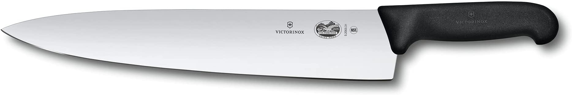 Victorinox 12 Inch Fibrox Pro Chef's Knife, Black (47522)